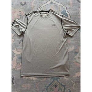 The North Face Small Gray Flash Dry Pullover Base Layer Shirt Short Sleeve